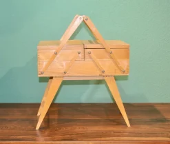 Pamono French Sewing Box with Removable Legs, 1960s