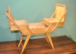 Pamono French Sewing Box with Removable Legs, 1960s