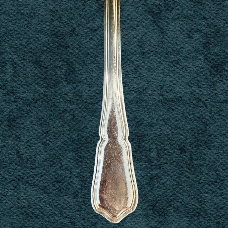 Pamono French Silver Plated Fish Cultery Filets Pattern by Sfam Lorfèvrerie De Chambly, 1920, Set of 12> Cutlery & Serving Utensils