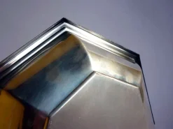 Pamono French Silver Tray from Christofle Fleuron, 1950s><noscript><img width=