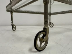 Pamono French Silvered Drinks Trolley, 1960s><noscript><img width=