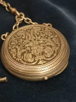 Online Pamono French Sterling Silver Pocket Watch with Chain
