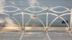 Outlet Pamono French Style Wrought Iron Garden Bench