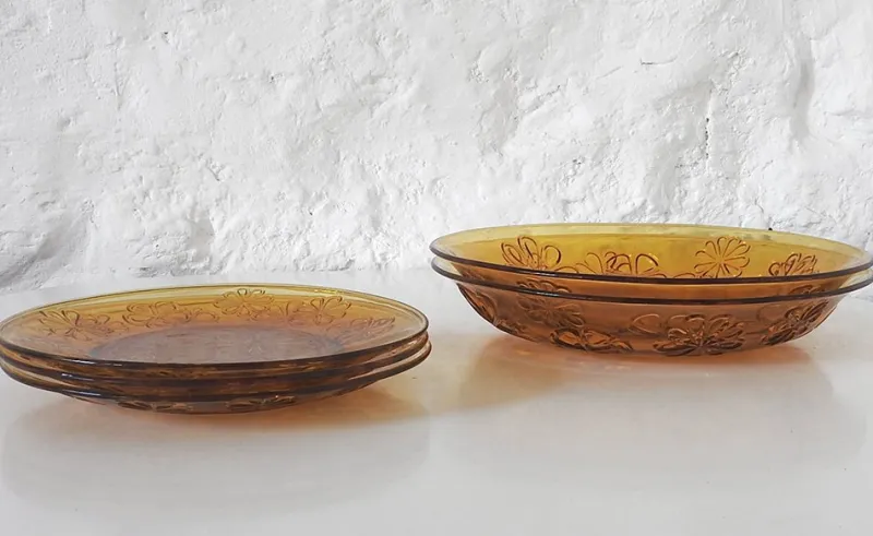 New Pamono French Tableware from Vereco, 1970s, Set of 5
