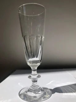Pamono French 19th Century Crystal Champagne Flutes attributed to Baccarat, 1890s> Glassware