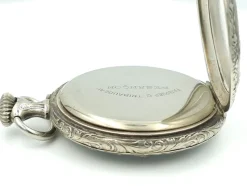 Pamono French Tribaudeau Besançon Pocket Watch in Nickel Silver Case, 1900s><noscript><img width=