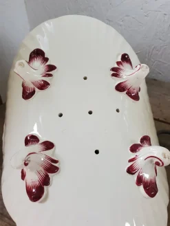 Pamono French Victorian Ironstone Asparagus Plate from Sarreguemines, Set of 10><noscript><img width=
