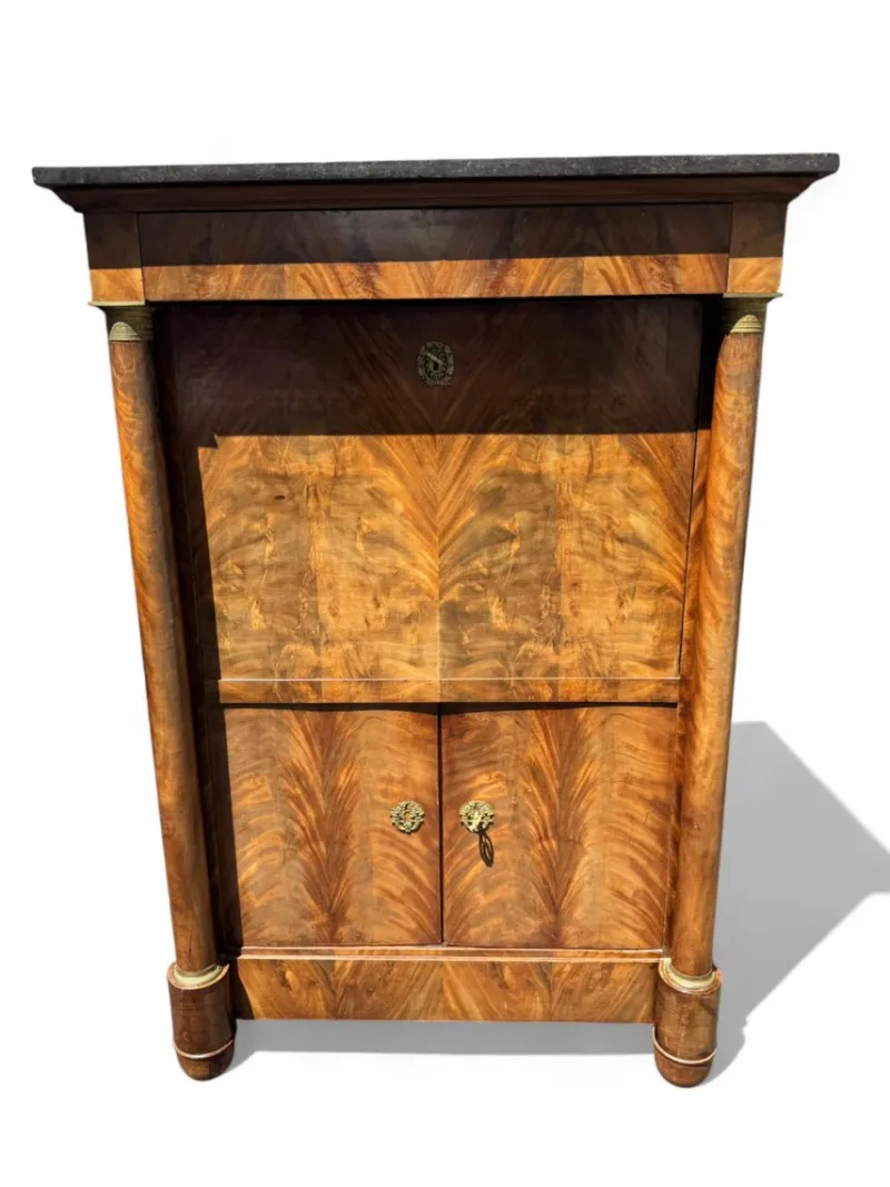 Sale Pamono French Walnut and Mahogany Secretaire, 1830