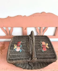 Online Pamono French Wicker Picnic Basket