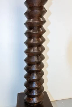 Outlet Pamono French Wine Press Screw Pedestal, 19th Century