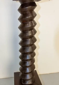 Pamono French Wine Press Screw Pedestal, 19th Century><noscript><img width=