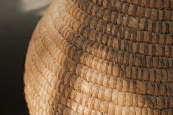 Pamono French Woven Rye Straw and Bramble Baskets, Auvergne, 1900, 1890s, Set of 2><noscript><img width=