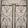 Pamono French Wroight Iron Gates, 1940s, Set of 2> Garden Accessories