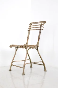Sale Pamono French Wrought Iron Garden Chair from Arras, 1900s