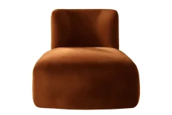Pamono Frenesí Lounge Chair in Brown Velvet from Moanne> Seating
