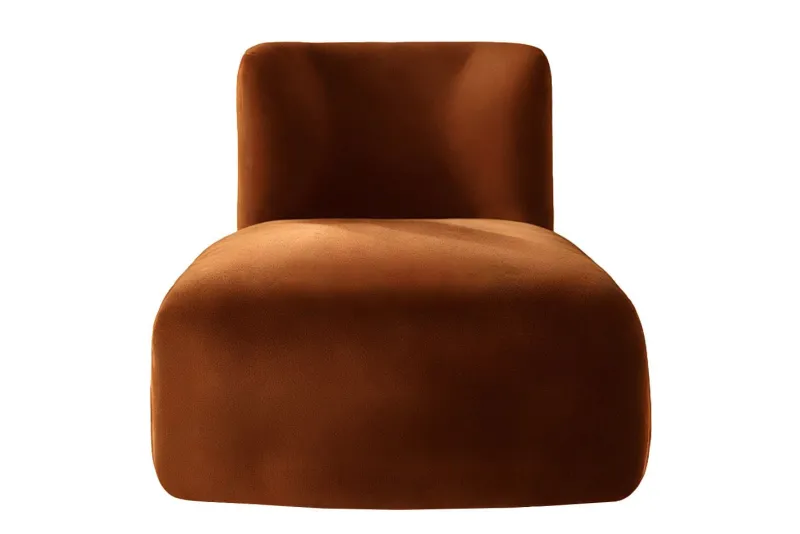 Pamono Frenesí Lounge Chair in Brown Velvet from Moanne> Seating
