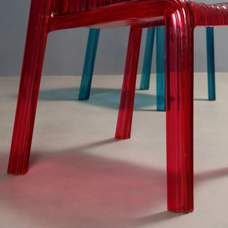 Pamono Frilly Chairs attributed to Patricia Urquiola for Castelli / Anonima Castelli, Set of 4> Side Chairs & Dining Chairs