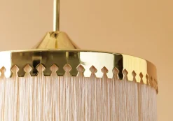 Outlet Pamono Fringe Cream White Floor Lamp by Warm Nordic