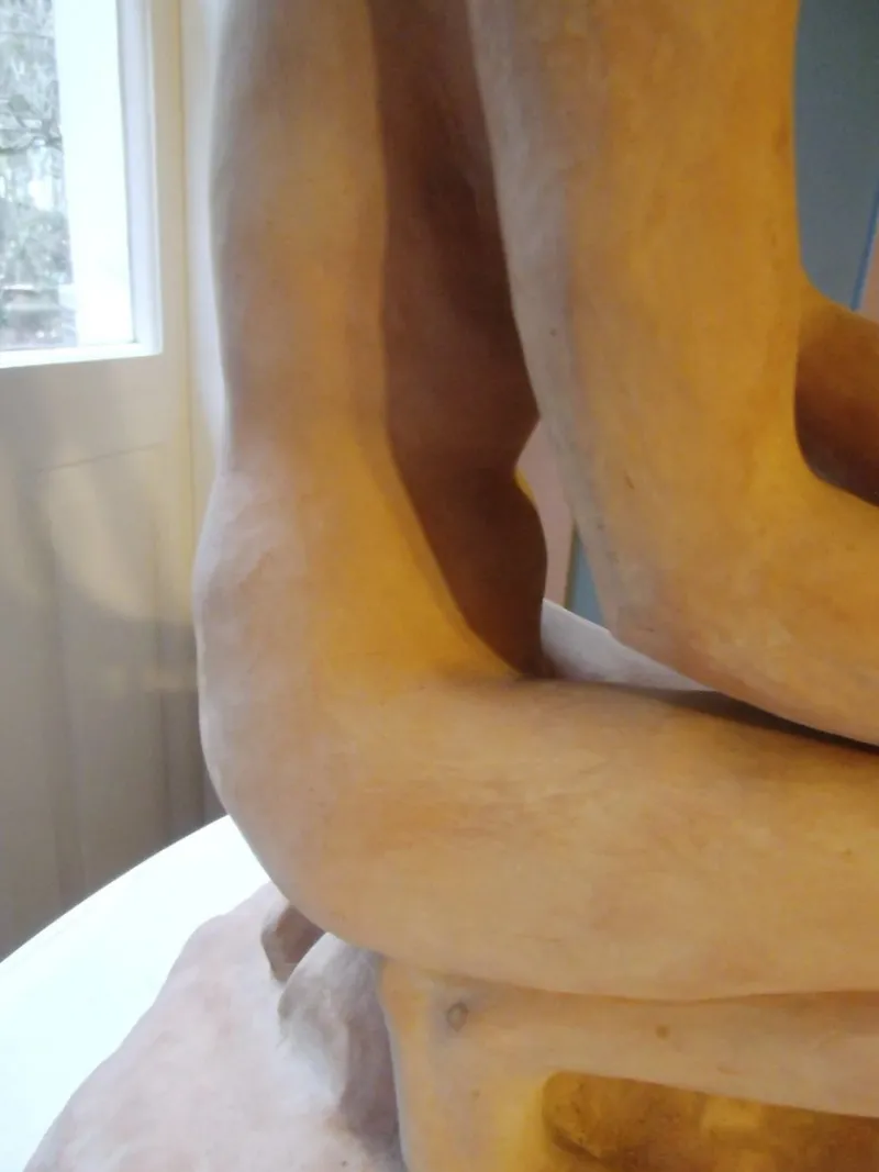 Pamono Fritz Klimsch, Art Deco Nude Crouching Woman, 1920s, Terracotta> Art Deco