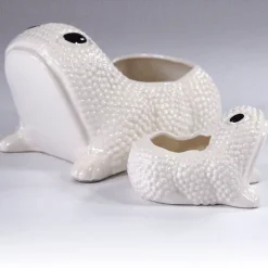 Outlet Pamono Frog Planters by Jean Roger, Set of 2