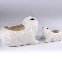 Outlet Pamono Frog Planters by Jean Roger, Set of 2
