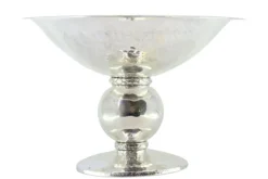 Best Pamono Fruit Bowl Centerpiece in Hammered Silver