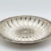 Pamono Fruit Bowl Centerpiece in Concentric Fluted Silver