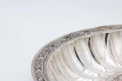 Pamono Fruit Bowl Centerpiece in Concentric Fluted Silver
