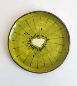 Hot Pamono Fruit Collection Kiwi Plates by Federica Massimi, Set of 4