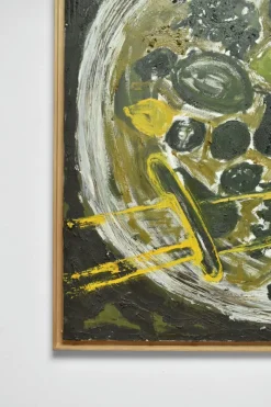 Pamono Fruit Plate, 1970s, Oil on Canvas, Framed><noscript><img width=
