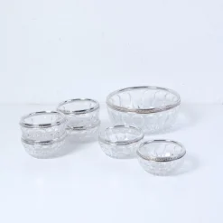 Outlet Pamono Fruit Salad Service Lead Crystal Service, 1960s, Set of 7