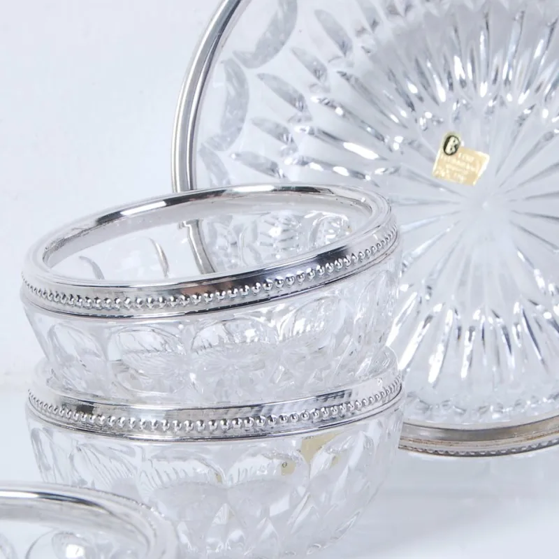 Outlet Pamono Fruit Salad Service Lead Crystal Service, 1960s, Set of 7