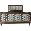 Pamono Full Size French Empire Style Carved Iroko Bed, 1960> Beds & Bedroom Sets
