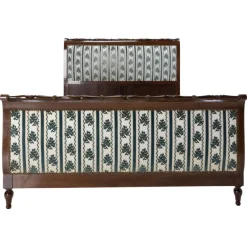 Pamono Full Size French Empire Style Carved Iroko Bed, 1960> Beds & Bedroom Sets