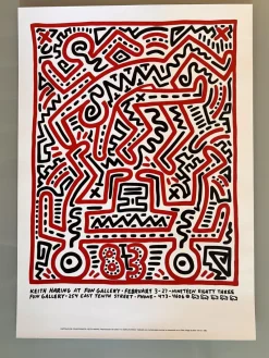 Pamono Fun Gallery, East Village Poster Reprint after Keith Haring, 1983> Posters|Wall Decor