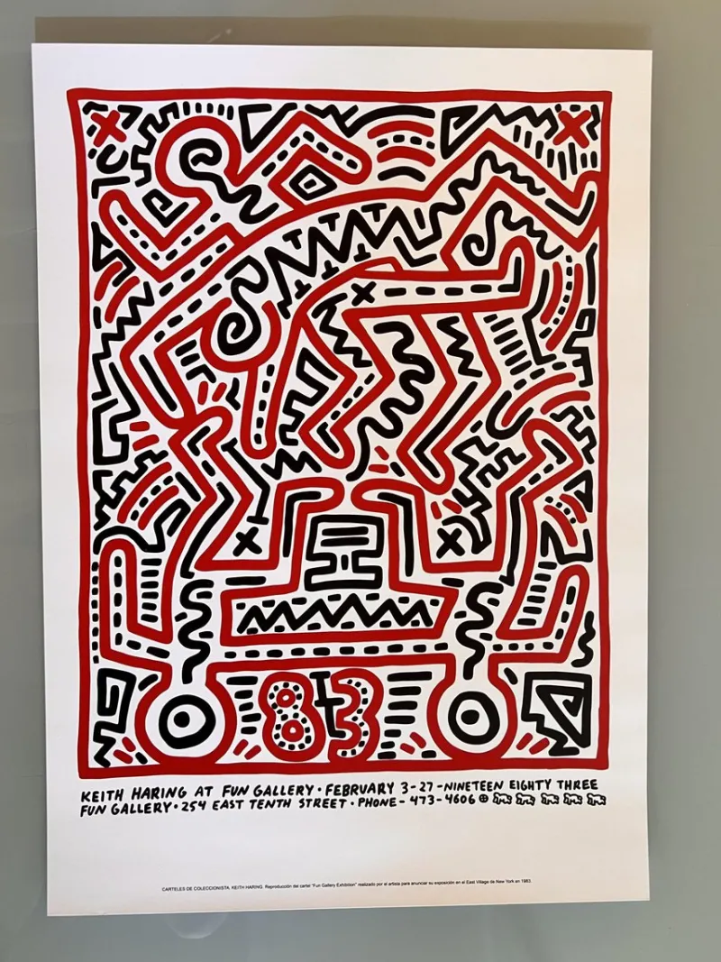 Pamono Fun Gallery, East Village Poster Reprint after Keith Haring, 1983> Posters|Wall Decor