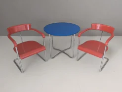 Pamono Functionalist Avant-Garde Seating Set by Jindřich Halabala for Up Závody, 1930s, Set of 3> Garden Seating