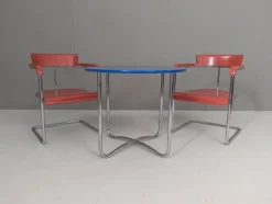 Pamono Functionalist Avant-Garde Seating Set by Jindřich Halabala for Up Závody, 1930s, Set of 3> Garden Seating