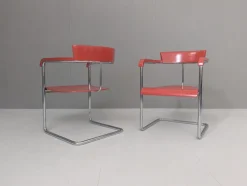 Pamono Functionalist Avant-Garde Seating Set by Jindřich Halabala for Up Závody, 1930s, Set of 3><noscript><img width=