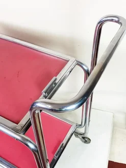 Pamono Functionalist Bauhaus Chrome-Plated Serving Table, 1930s