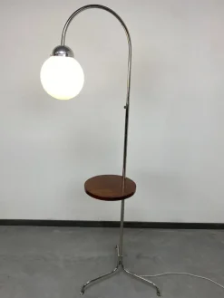 Pamono Functionalist Floor Lamp attributed to Jindřich Halabala, 1930s> Floor Lamps