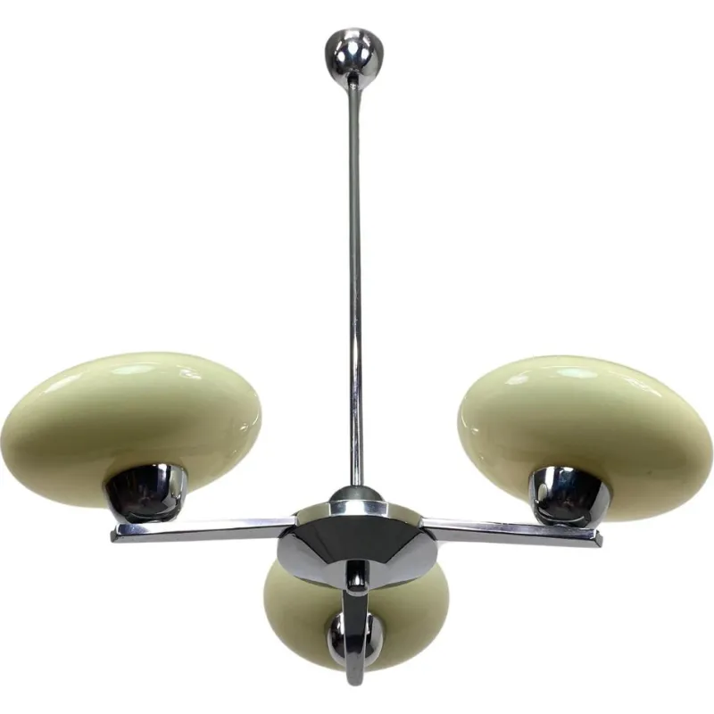 Pamono Functionalist Hanging Lamp, 1930s