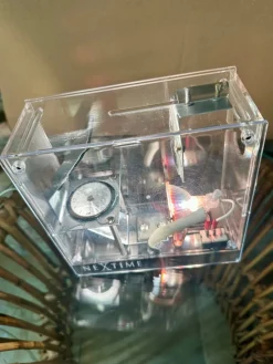 Pamono Futuristic Nextime Beamer Clock, 1980s><noscript><img width=