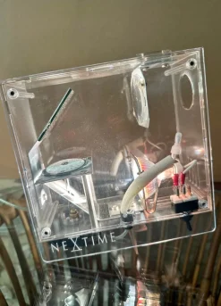 Pamono Futuristic Nextime Beamer Clock, 1980s><noscript><img width=