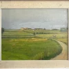 Pamono G. Radicati, Country Landscape, 20th Century, Oil Painting on Panel> Painting