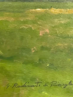 Pamono G. Radicati, Country Landscape, 20th Century, Oil Painting on Panel><noscript><img width=