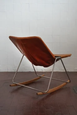 Pamono G1 Rocking Chair by Pierre Guariche><noscript><img width=