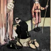 Pamono Gabriele Galantara, The Confession, Mixed Media Drawing, 1900s> Work On Paper