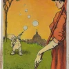 Clearance Pamono Gabriele Galantara, Vain Efforts, Mixed Media, 1909