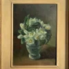 Pamono Galetti, Flowers, 20th Century, Oil Painting on Panel, Framed> Painting